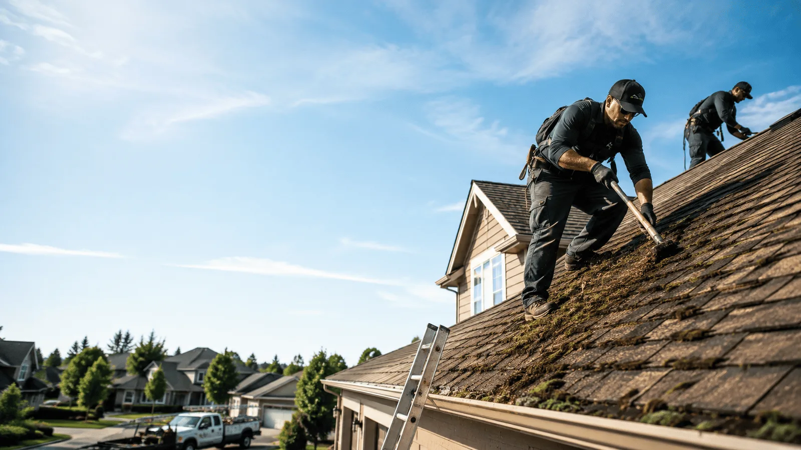 Roof Moss Removal in North Chicago, IL near me
